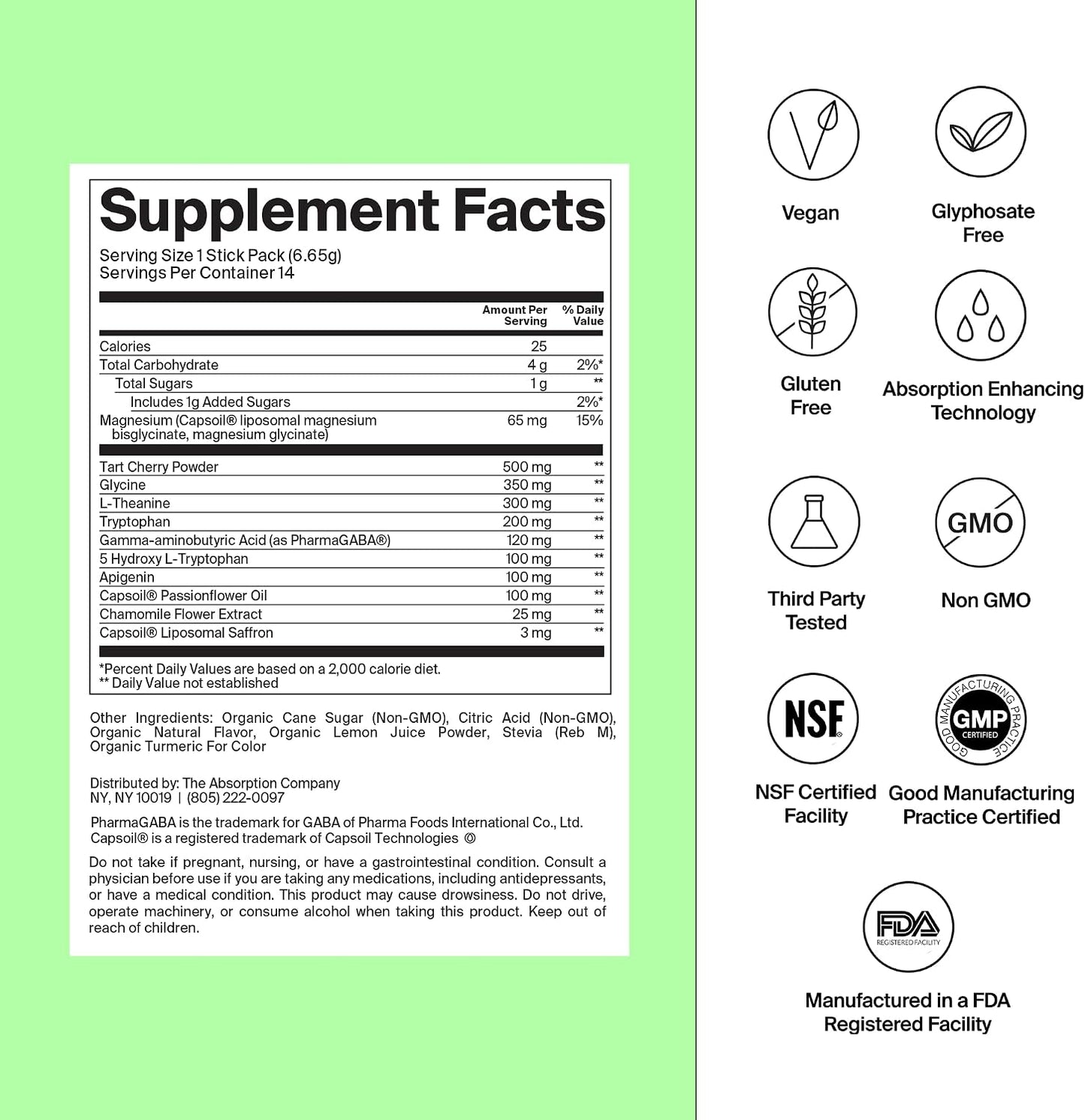 The Absorption Company Powder Bundle - Sleep & Restore Supplement Packs (7) | Workout Recovery Mix, Energy Hydration Boost + Calming Sleepy Drink Packs, No Melatonin, Vitamin Health Kit, High Absorption