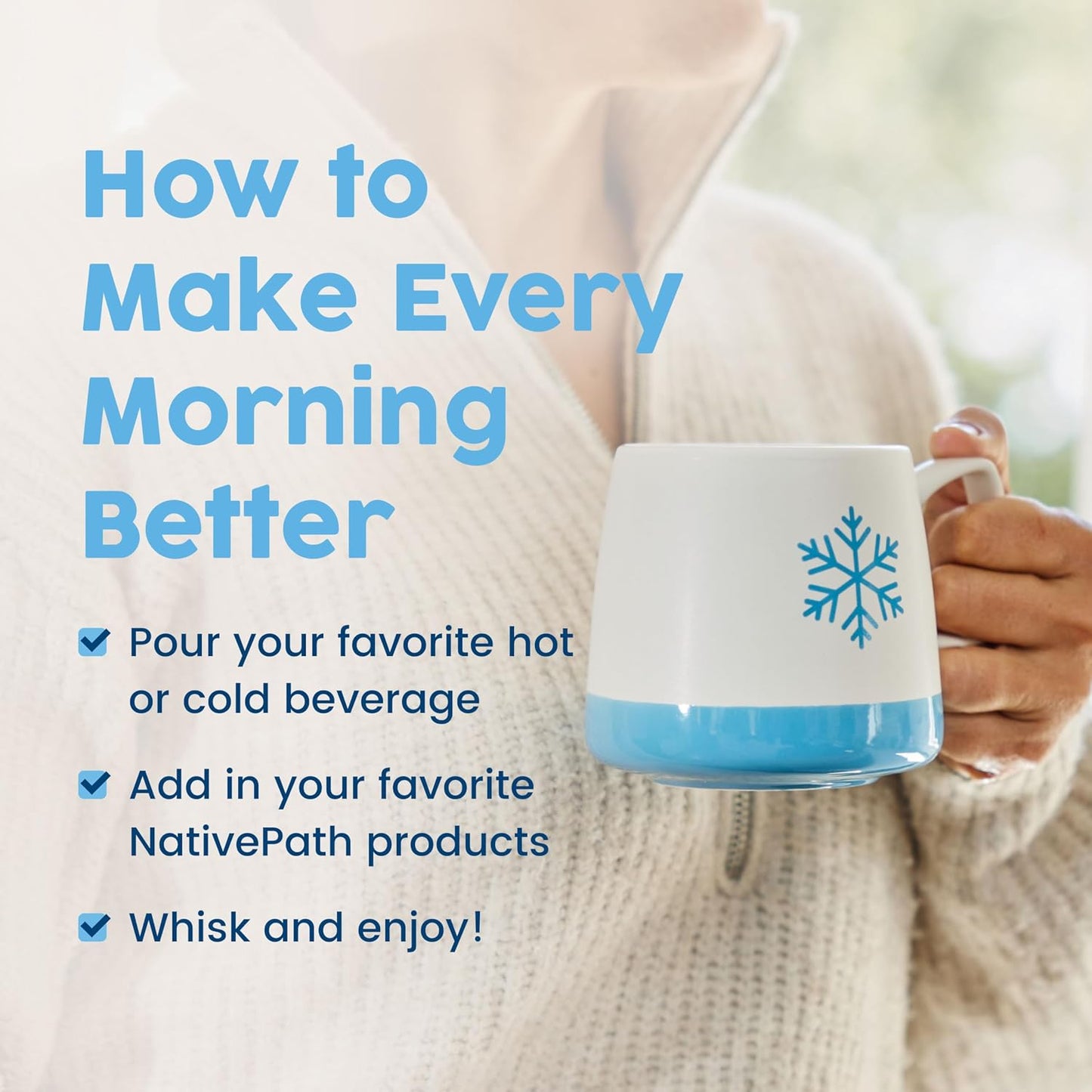 NativePath Ceramic Snowflake Mug - 14 oz
