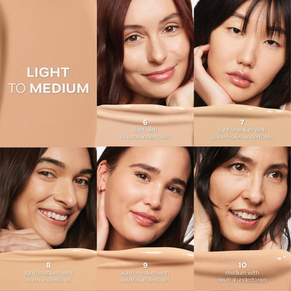 Saie Slip Tint Radiant Cream Concealer & All-Over Face Makeup - Concealer for Dark Circles, Redness & Blemishes - Lightweight Makeup Made with Hydrating Hyaluronic Acid - Shade 7 (0.17 oz) SaieBuy Supplements Australia