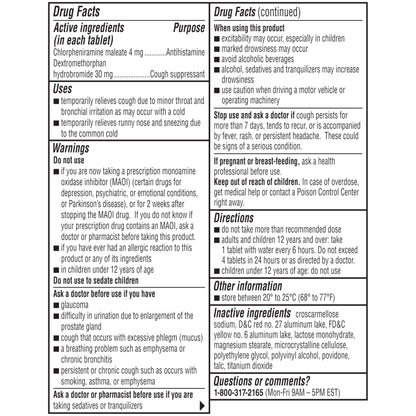 Coricidin HBP Decongestant-Free Cough and Cold Medicine - Specially Designed Relief for High Blood Pressure, Cough, Runny Nose, Sneezing and Cold Symptoms (16 Count) Coricidin HBP buy supplements Au