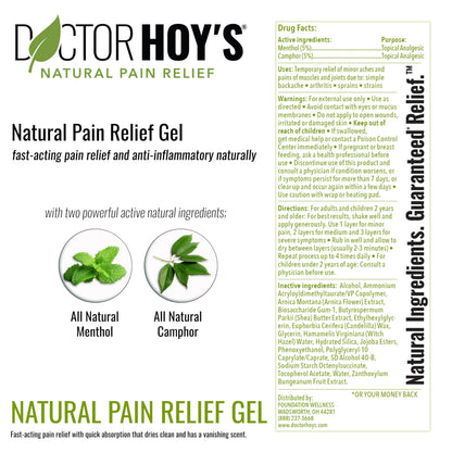 DOCTOR HOY'S Natural Pain Relief Gel, Water Based with Arnica, Anti-Inflammatory, Clean, Safe and Effective Natural Pain Relief, 3 oz. Roll-On, 3pk DOCTOR HOY'SBuy Supplements Australia