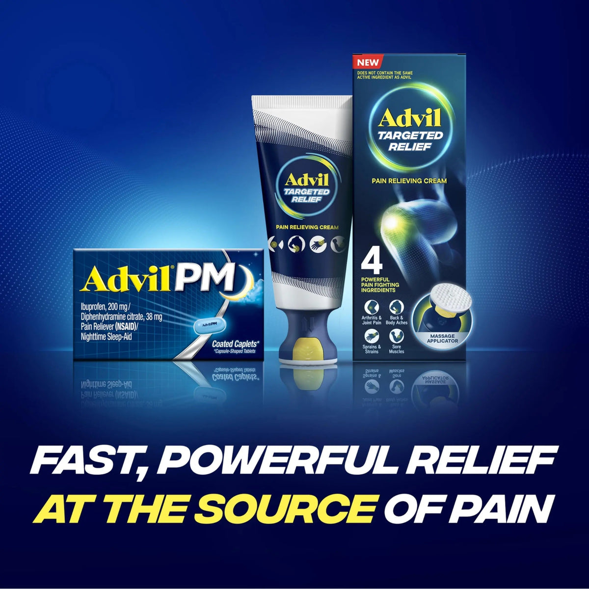 Advil PM Pain Reliever and Nighttime Sleep Aid, Pain Medicine with Ibuprofen for Pain Relief and Diphenhydramine Citrate for A Sleep Aid - 120 Coated Caplets (Pack of 2) AdvilBuy Supplements Australia