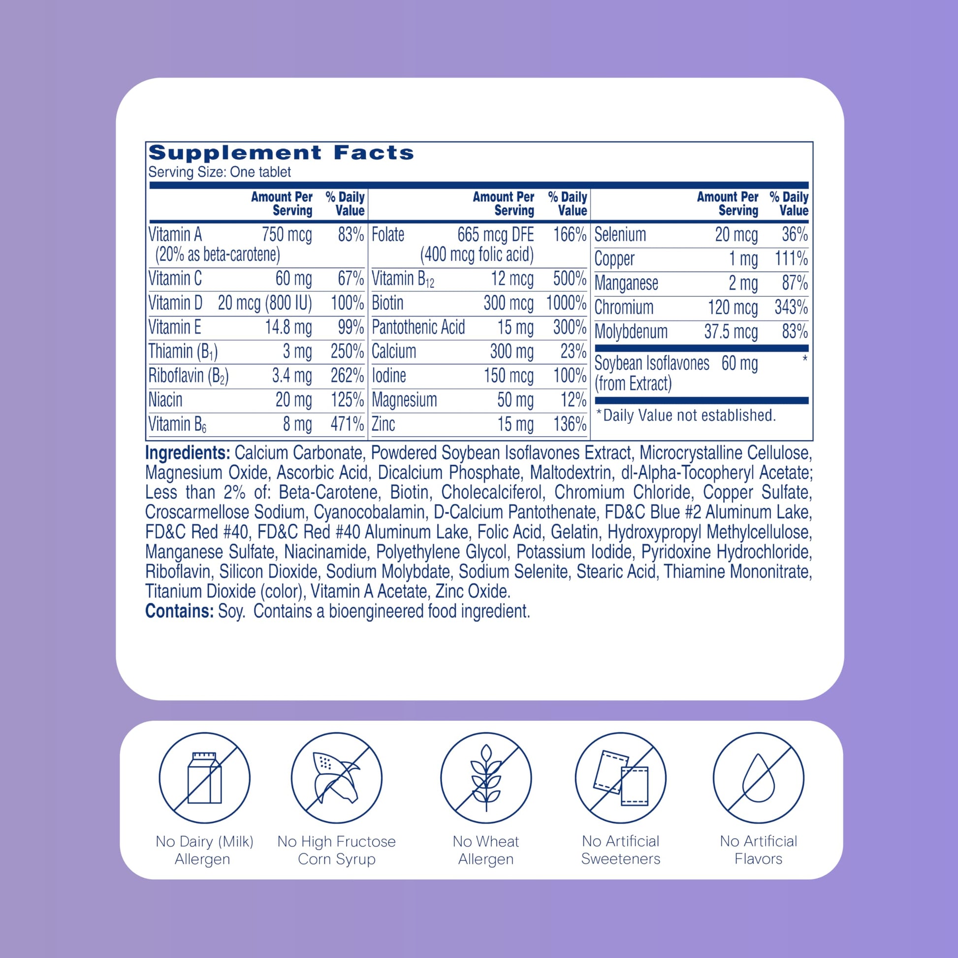 One A Day Women's Menopause Multivitamin with Vitamin A, Vitamin C, Vitamin D, Vitamin E and Zinc for Immune Health Support, Bone health, 50 Count ONE A DAY buy supplements Au