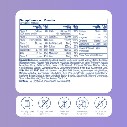 One A Day Women's Menopause Multivitamin with Vitamin A, Vitamin C, Vitamin D, Vitamin E and Zinc for Immune Health Support, Bone health, 50 Count ONE A DAY buy supplements Au