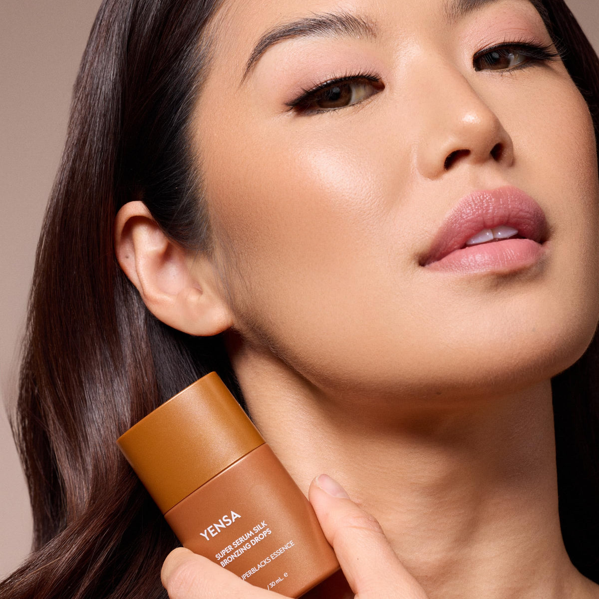 YENSA Super Serum Silk Bronzing Drops for Face - Liquid Bronzer Drops Enriched with Bakuchiol, Ferulic Acid & Super Oils - Hydrates & Nourishes with a Subtle Shimmer Finish - Universal Shade (1 Fl oz) YENSABuy Supplements Australia
