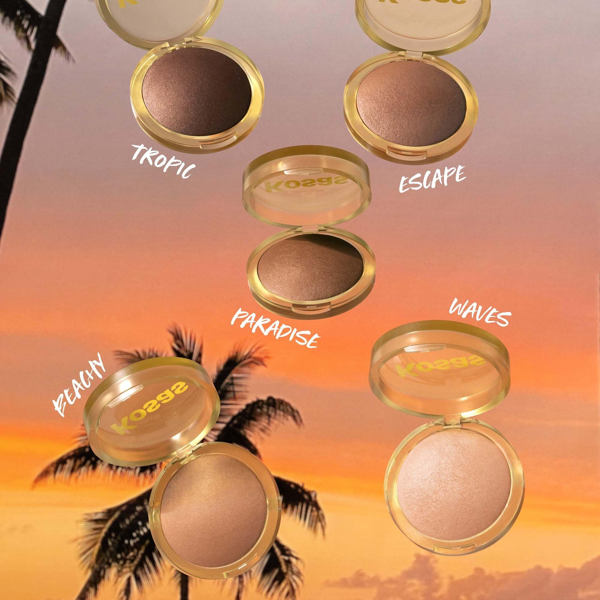 Kosas Sun Show Glowy Warmth Baked Bronzer - Contouring Powder for Cheekbones, Nose & Jawline - Enriched with Concentrated Fatty Acids - Talc-Free, Vegan & Hypoallergenic - Tropic Kosas buy supplements Au