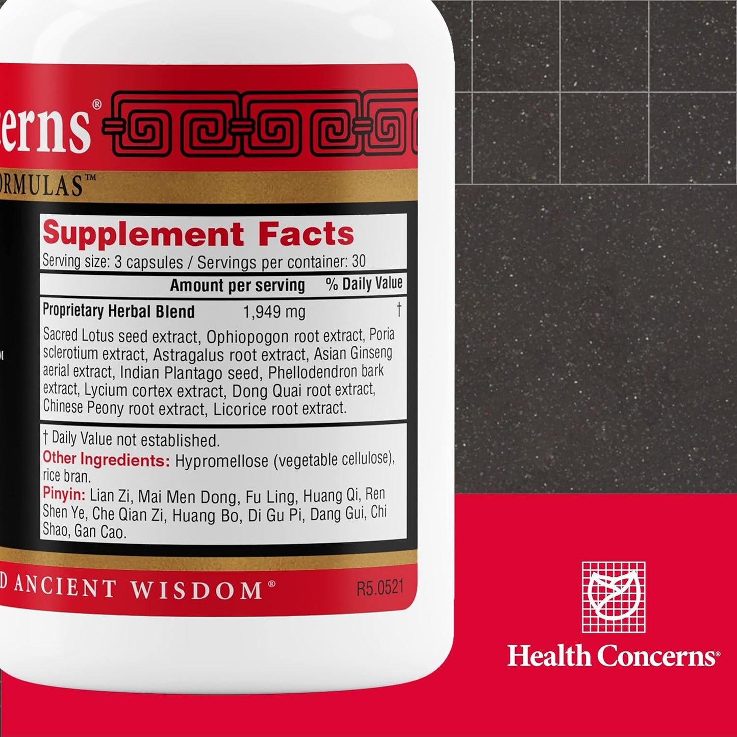 Health Concerns Clearing – Urinary Tract & Reproductive Health Support for Women – Lotus Seed Herbal Supplement – Detox, Vaginal Health, UTI Support – Traditional Chinese Formula – 90 Capsules