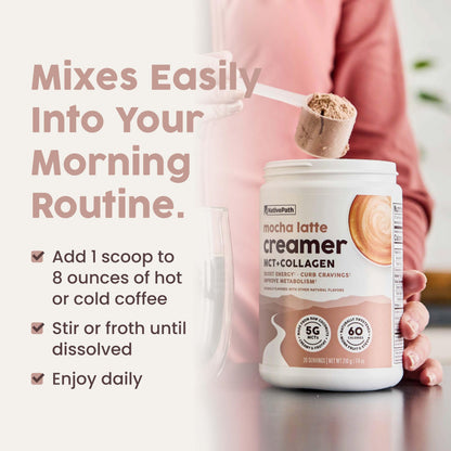 NativePath Keto Creamer, French Vanilla, Collagen & MCT, 20 Servings | Sugar-Free, Monk Fruit Sweetened, Non-Dairy & Creamy, Supports Skin, Hair & Nails, Low-Carb Friendly