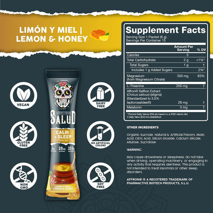 Salud Variety 3-Pack | 2-in-1 Hydration + Immunity (Horchata), Energy + Focus (Hibiscus) & Calm + Sleep (Lemon Honey) – 15 Servings Each, Non-GMO, Gluten Free, Low Calorie, 1g of Sugar