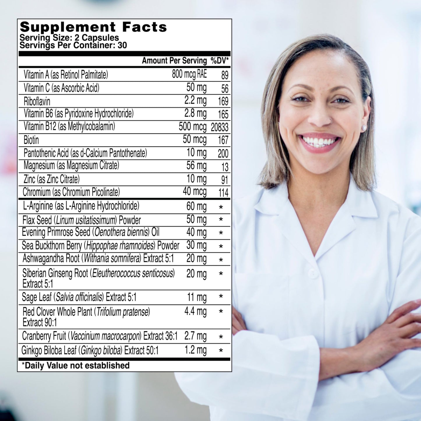 Health & Her Menopause Supplements for Women - Multi-Nutrient Support, Menopause Vitamins for Energy, Bones, Muscles, Skin & Hair, Vegan, Gluten-Free, Non GMO (60ct - 1 Month) Health and Her buy supplements Au