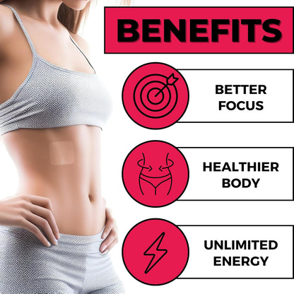 B12 Patches (Pack of 36) - 100% Natural Vitamin Patches for Women, Energy, Focus & Body Support, Self-Adhesive Transparent Patches - Enhanced Formula | Energy, Focus & Body Support, Self-Adhesive Transparent Patches, Enhanced Formula, (Pack of 36)