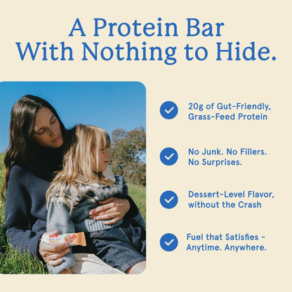 Equip Foods High Protein Prime Bars – Grass Fed Beef Protein, Collagen & Tallow – Gut Friendly, Gluten Free 20g Protein Bars - Only Real-Food Ingredients - Peanut Butter Chocolate, 12 Count