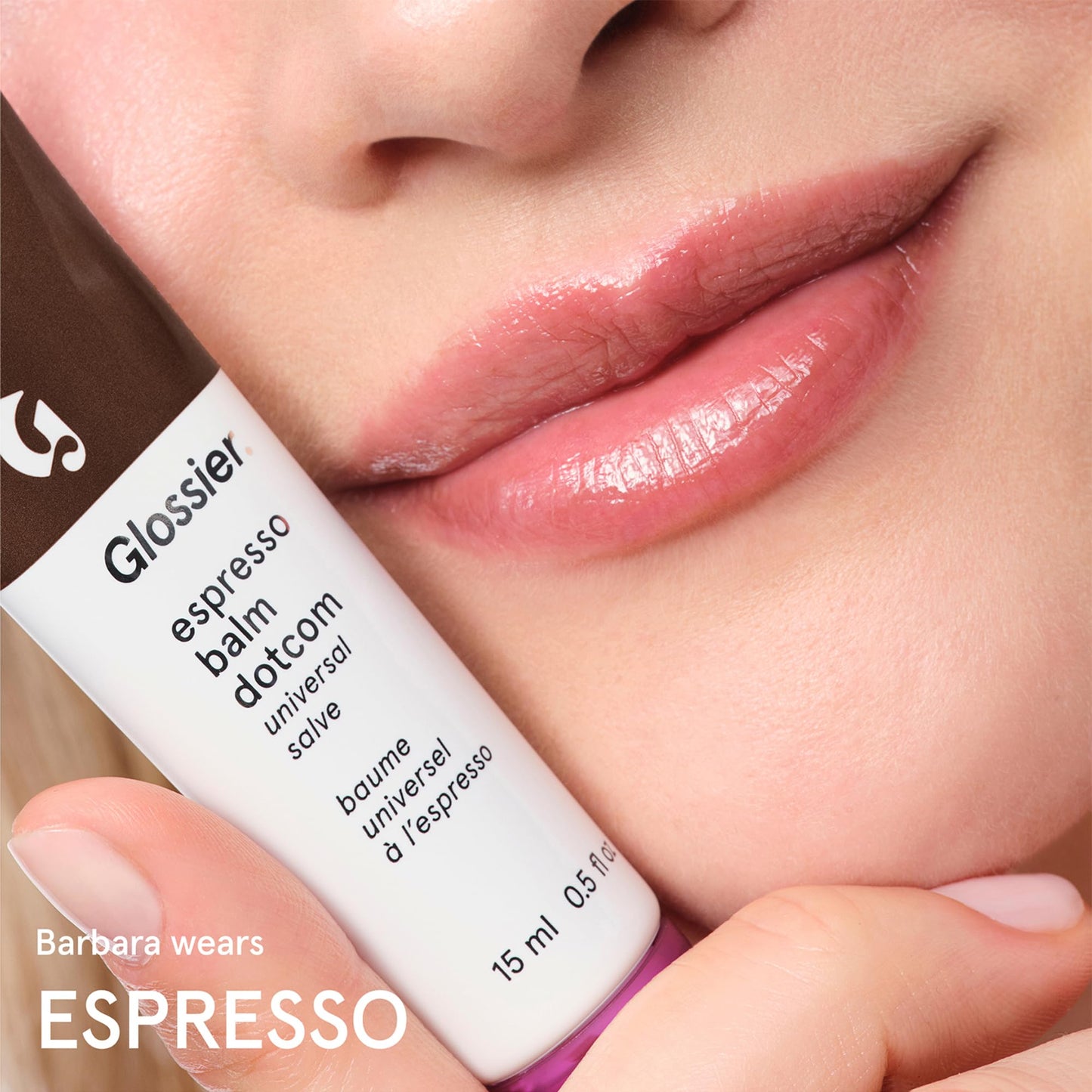 Glossier Balm Dotcom Hydrating Tinted Lip Balm - Universal Salve, Up to 12Hr Moisture for Dry Lips, Cuticles & Skin - Lanolin, Beeswax & Castor Oil - Espresso, Mocha Tint, 15ml GlossierBuy Supplements Australia