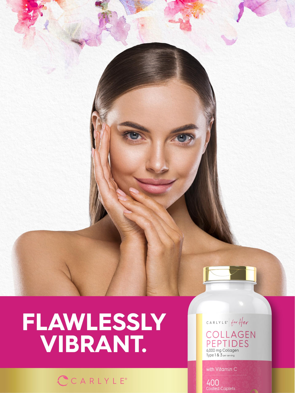 Carlyle Collagen Peptides 6000mg | 400 Caplets | with Vitamin C | Type 1 and 3 | Non-GMO, Gluten Free, Grass Fed Supplement Carlyle buy supplements Au