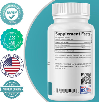 Magnesium Bisglycinate + ALA & ALC Complex Bundle | Muscle Support, Nerve Health, Energy, Metabolism, Cognitive Function & Daily Wellness by 2nd Springs