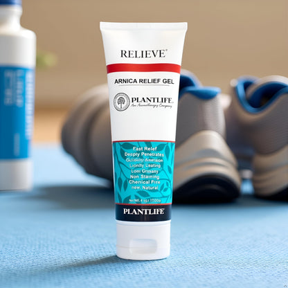 Plantlife Arnica Relieve Gel - Made with Arnica and 100% Pure Essential Oils - Relieve Products are a Homeopathic Solution for Everyday Use - Works Quickly and Effectively - Made in California PlantlifeBuy Supplements Australia