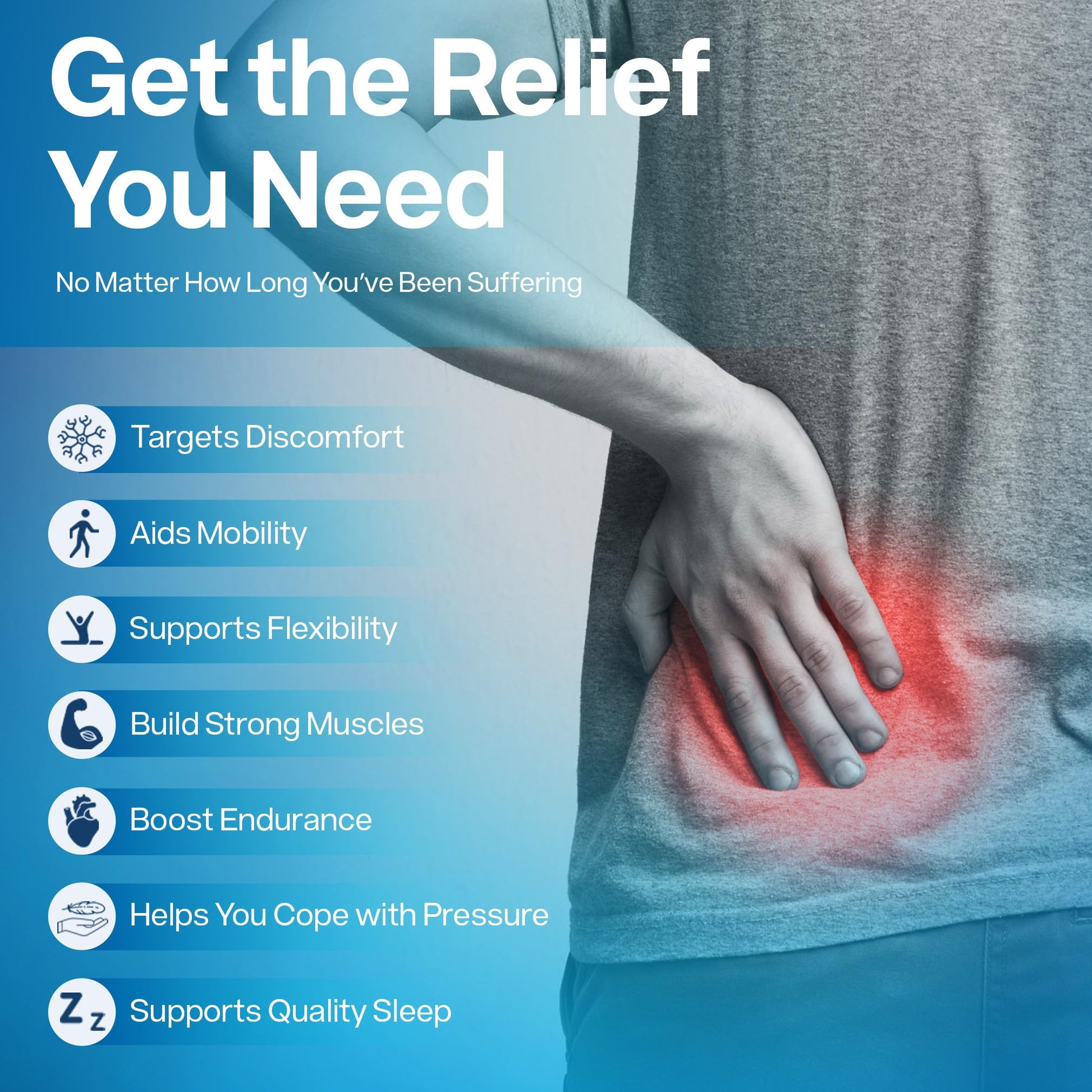 SciatiEase Sciatic Nerve Health Support Supplement - Nerve Support Formula with AlphaPalm, Pea, Vitamin B Complex, Alpha Lipoic Acid 300mg - 3 Bottles SciatiEaseBuy Supplements Australia