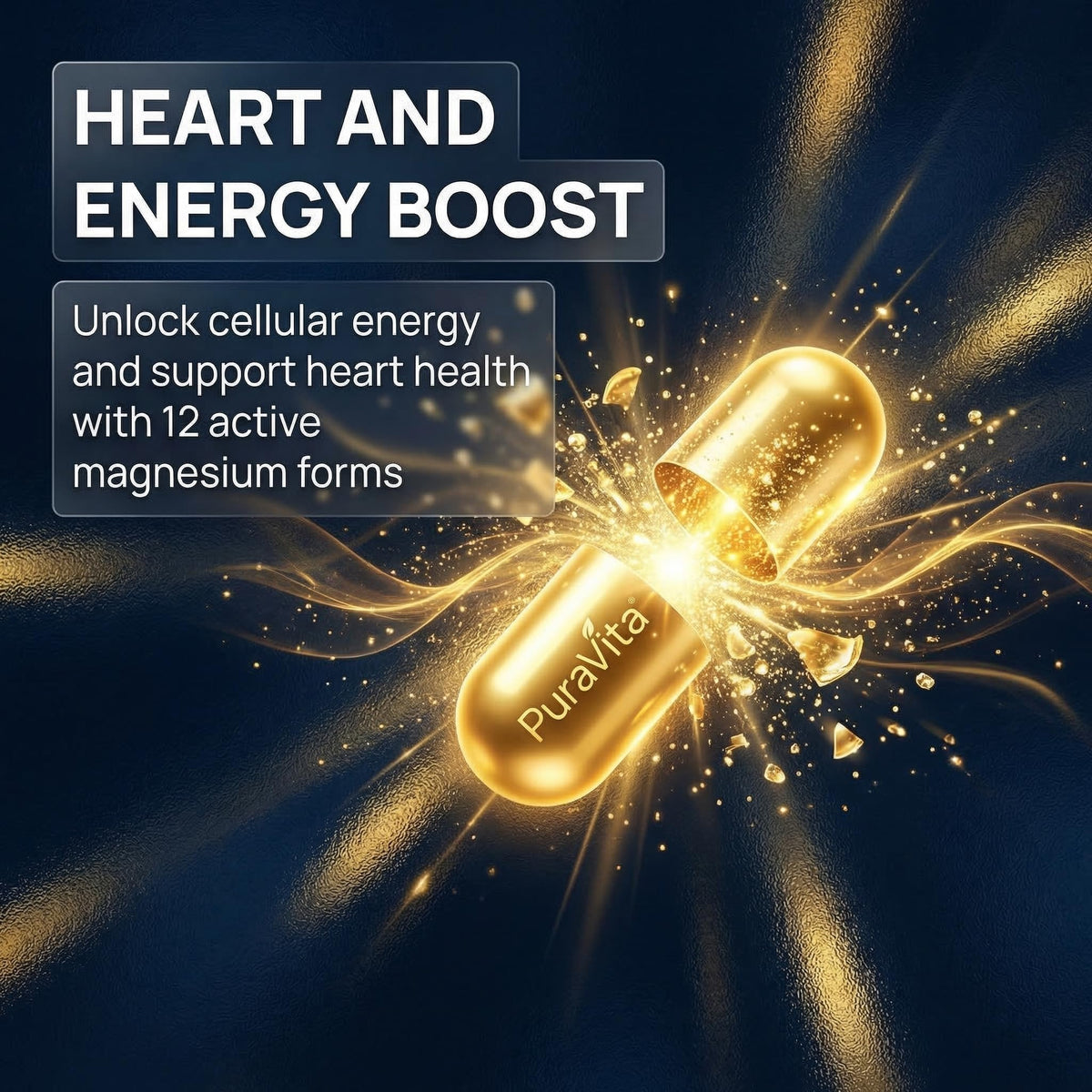 Puravita 12 in 1 Magnesium, Magnesium Complex for Women Men, 700mg High Absorption, Glycinate, Citrate, Malate, Oxide, Taurat, Relaxation & Energy Support, Vegan 120 Capsules (A) PURAVITA buy supplements Au