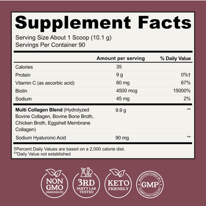 Advanced Collagen Complex Powder – VERISOL®, FORTIBONE®, & FORTIGEL® for Hair, Skin, Bone & Joint Support – Clinically Studied Ingredients – Grass-Fed Hydrolyzed Collagen Peptides – 30 Servings
