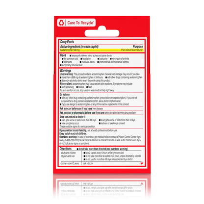 Tylenol Extra Strength 500 mg Acetaminophen Caplets, Pain Reliever & Fever Reducer, Acetaminophen for Minor Arthritis Pain, Headache, Backache & Menstrual Pain Relief, Travel Size, 6 Ct TylenolBuy Supplements Australia