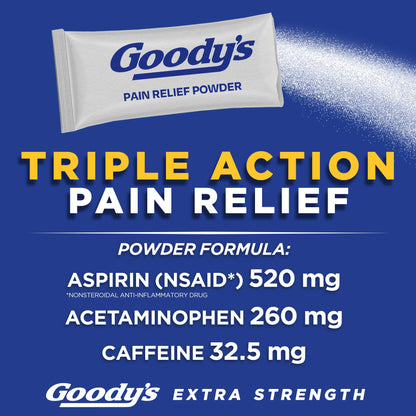 Goody's Pain Relief Powders, Extra Strength Headache Powder, 50 ct (Pack of 1) Goody's buy supplements Au