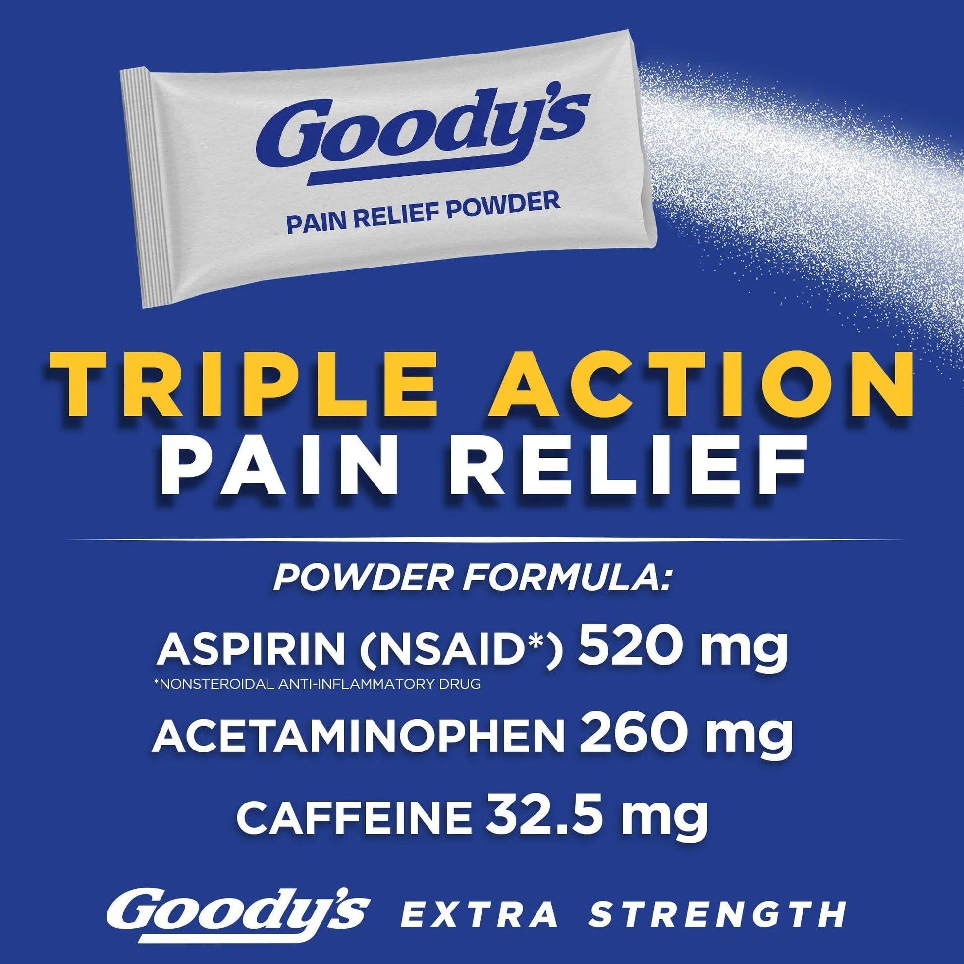 Goody’s Headache Powder Extra Strength Pain Relief, Triple Action Headache Relief with Aspirin, Acetaminophen & Caffeine, 24 Count Goody'sBuy Supplements Australia