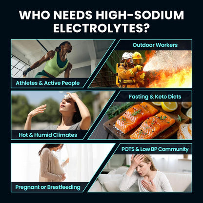 Venture Pal High Sodium Sugar Free Electrolytes Powder Packets, 16 Count | Hydration Packets with Sodium, Magnesium & Potassium, Vitamins, Zero Calories, Vegan, Keto & Paleo Friendly
