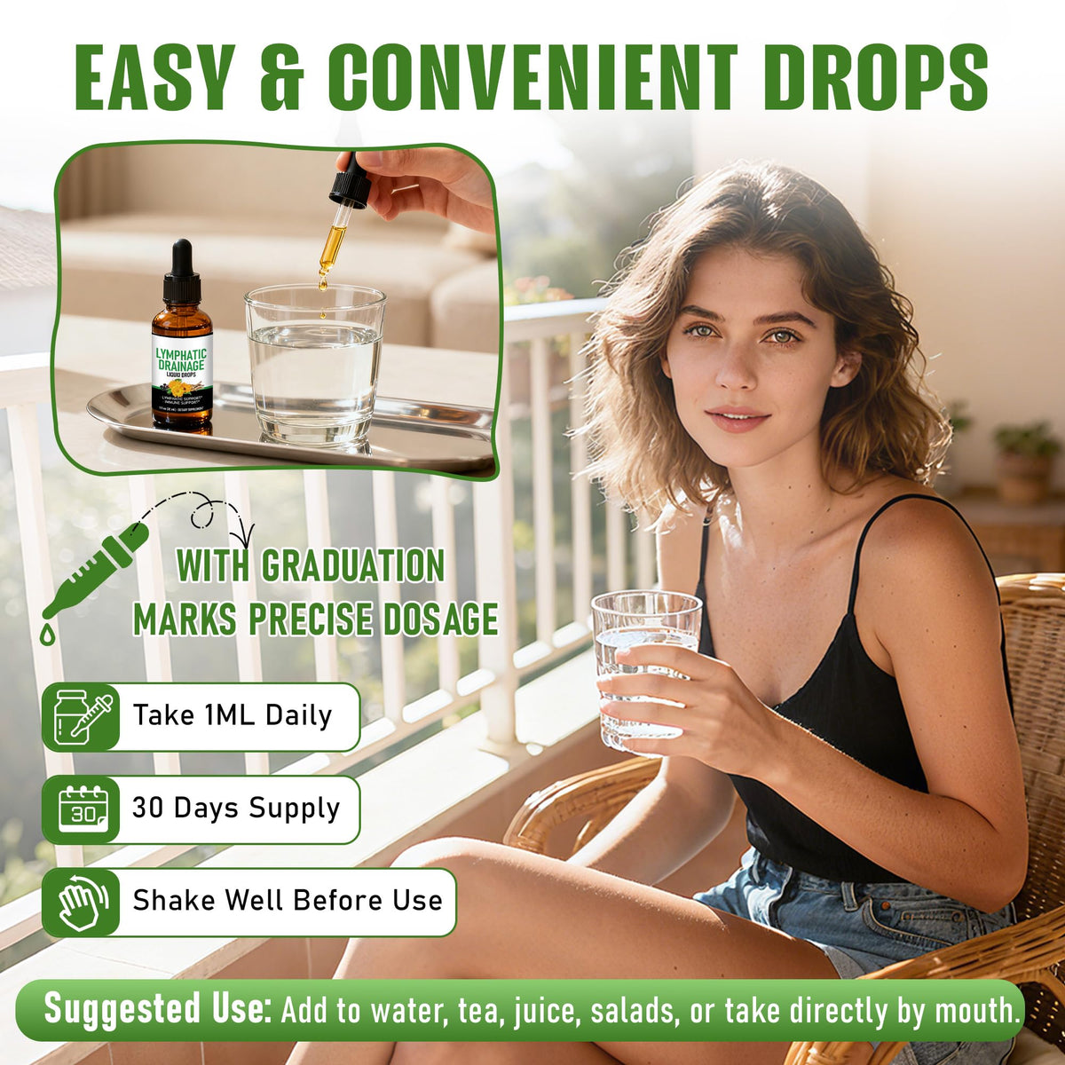 Crobirware Lymphatic Drainage Drops - Herbal Lymph System Cleanse & Immune Support - Liquid with Echinacea, Elderberry, Ginger & Burdock Root - Vegan, Alcohol-Free, 1oz Crobirware buy supplements Au