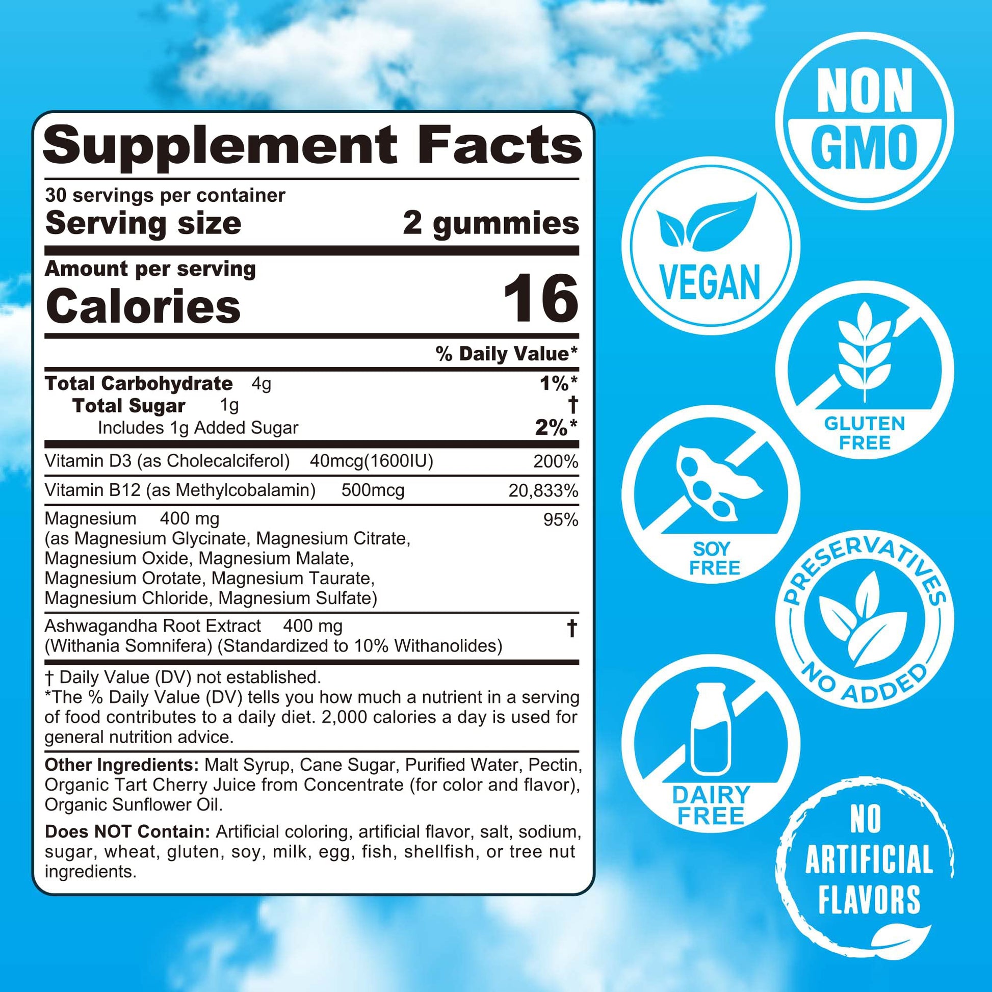 Magnesium Complex Gummies 400mg | as 8 Forms of Magnesium Glycinate, Malate, Citrate, Taurate, Oxide & More | w/Ashwagandha Extract, D3 & B12 Supports for Calm, Zzz, Mood, Muscle Cramp - Vegan 120Cts EnvyCure buy supplements Au