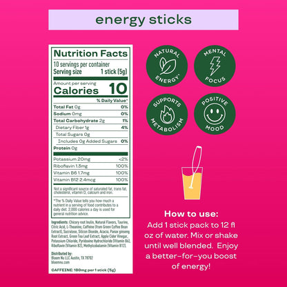 Bloom Strawberry Watermelon Clear Protein and Shirley Temple Energy Packets Bundle