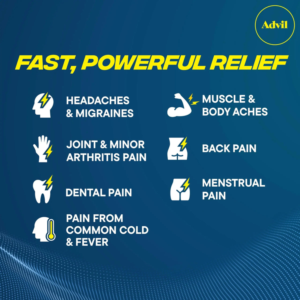 Advil Pain Reliever and Fever Reducer, Pain Relief Medicine with Ibuprofen 200mg for Headache, Backache, Menstrual Pain and Joint Pain Relief - 100 Coated Caplets AdvilBuy Supplements Australia