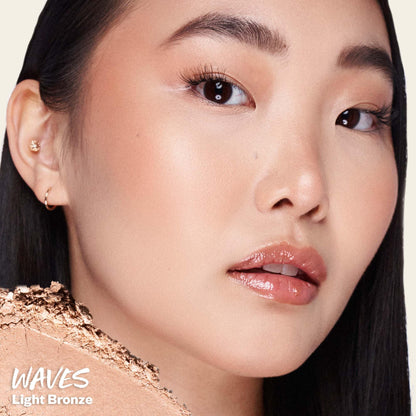 Kosas Sun Show Glowy Warmth Baked Bronzer - Contouring Powder for Cheekbones, Nose & Jawline - Enriched with Concentrated Fatty Acids - Talc-Free, Vegan & Hypoallergenic - Waves KosasBuy Supplements Australia