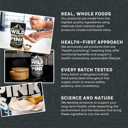 Cocotropic & Salt Duo: Wild Cocotropic Mushroom Cacao & Wild Himalayan Pink Salt (16oz Each)