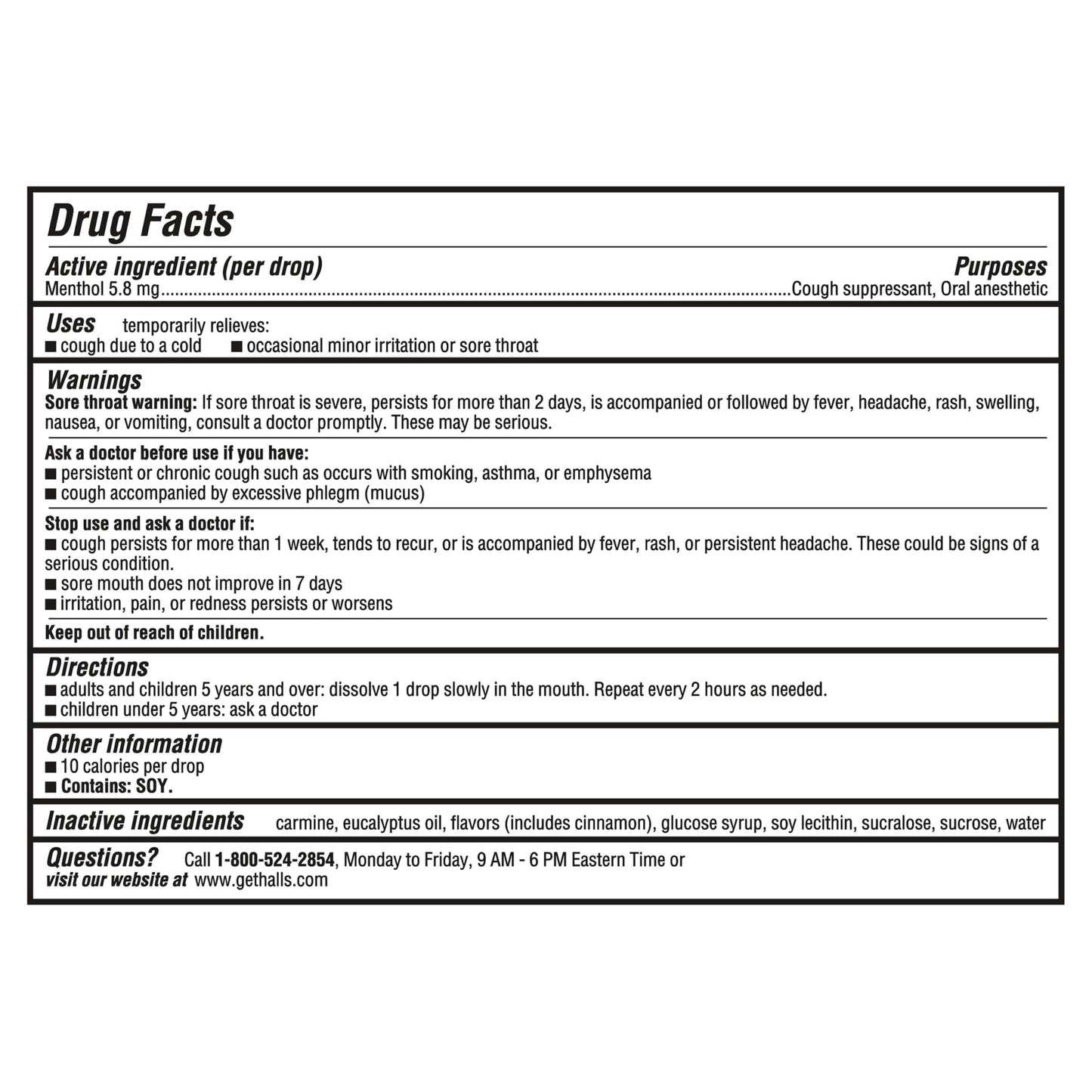 HALLS Cough and Throat Relief Cherry Cough Drops, Bulk Pack, 200 Drops