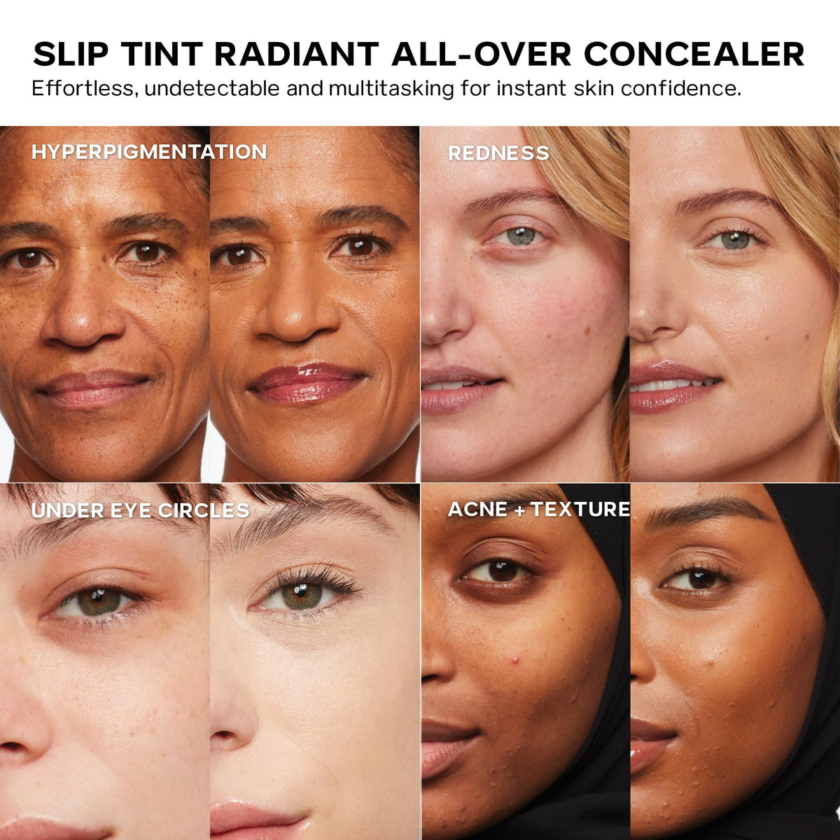 Saie Slip Tint Radiant Cream Concealer & All-Over Face Makeup - Concealer for Dark Circles, Redness & Blemishes - Lightweight Makeup Made with Hydrating Hyaluronic Acid - Shade 7 (0.17 oz) SaieBuy Supplements Australia