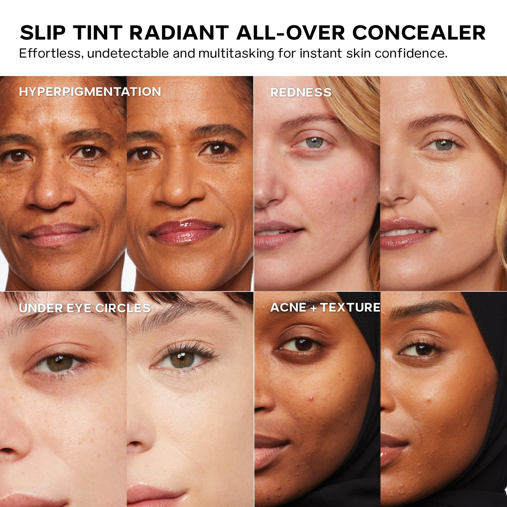 Saie Slip Tint Radiant Cream Concealer & All-Over Face Makeup - Concealer for Dark Circles, Redness & Blemishes - Lightweight Makeup Made with Hydrating Hyaluronic Acid - Shade 7 (0.17 oz) SaieBuy Supplements Australia
