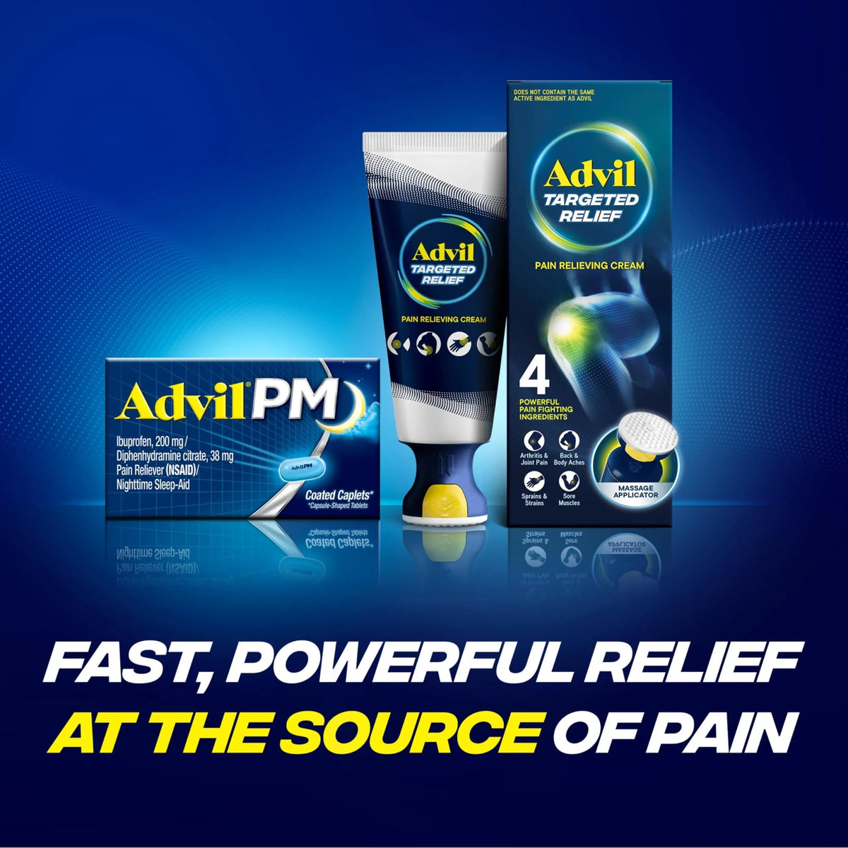 Advil PM Pain Reliever and Nighttime Sleep Aid, Ibuprofen for Pain Relief and Diphenhydramine Citrate for a Sleep Aid - 120 Coated Caplets and Pain Reliever and Fever Reducer, 10 Count Tablets AdvilBuy Supplements Australia