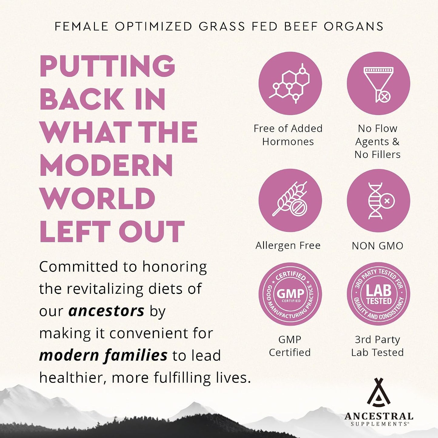 Ancestral Supplements FEM & Colostrum Powder Bundle for Women – Supports Hormone Balance, Energy, Skin, Immunity & Digestion – Grass Fed, Pasture Raised Female Organ Blend with Bioactive Colostrum