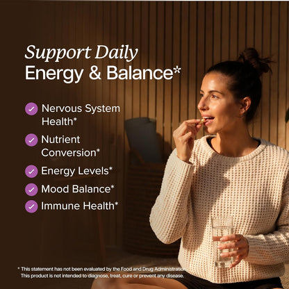 Vitamin B Complex, B1, B2, B3, B5, B6, B7, B9, B12 Inositol, 6 Month Supply | Energy Immune & Nervous System Support, Super B Complex Vitamins for Women & Men, One-A-Day, Vegan & Non-GMO, 180 Capsules