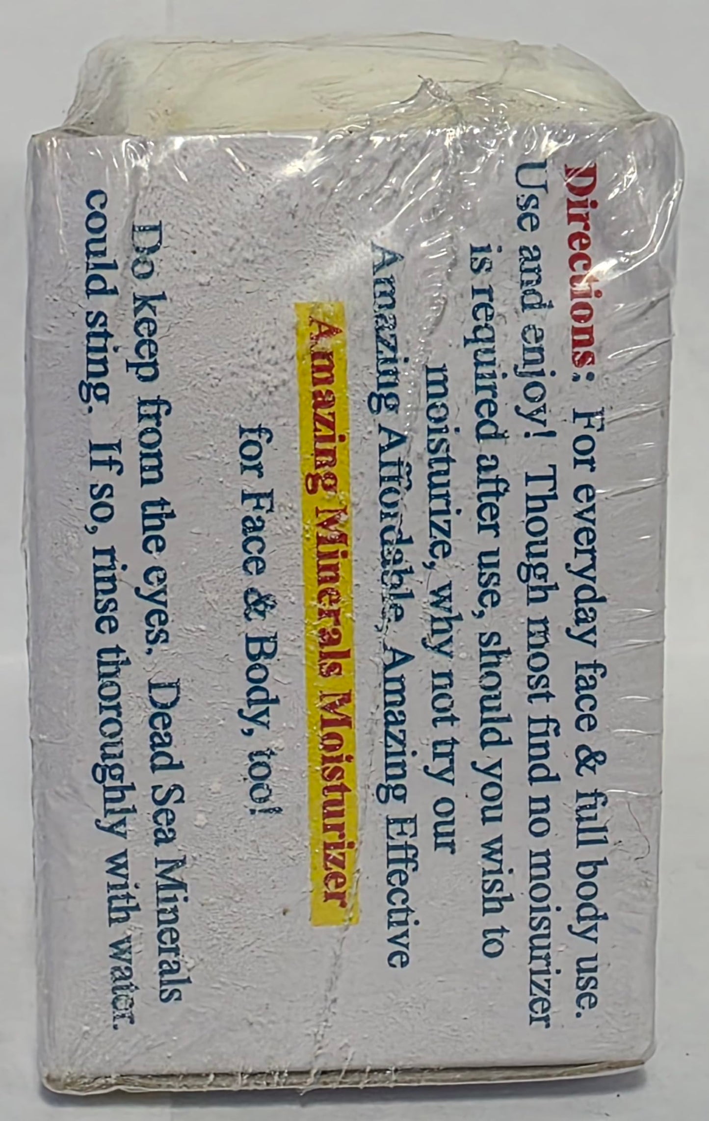 Dead Sea Warehouse - Dead Sea Salt Soap Bar - Original Face & Body Bar - Hydrating Mineral Soap for All Skin Types, Fragrance-Free - 3.5 oz