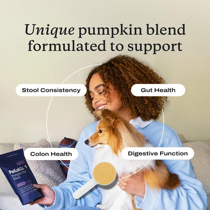 PetLab Co. – Gut & Digest Daily Duo: Pumpkin Powder Blend for Easy Digestion & Firm Stools for Small/Medium/Large Dogs & Salmon‑Flavoured Probiotic Chews to Support Gut & Immune Balance – Easy to Use
