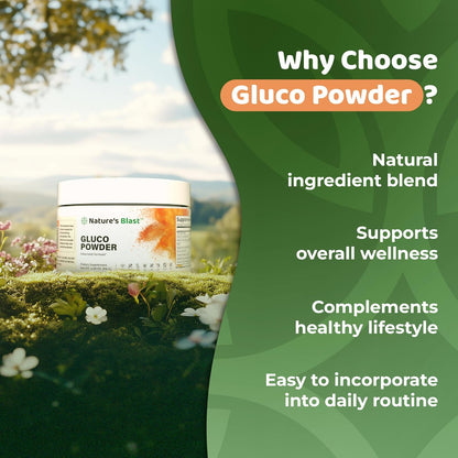 Gluco-Powder | Metabolic Wellness Blend for Energy & Vitality | White Mulberry Extract & Ceylon Cinnamon, Metabolic Wellness Blend, Energy & Vitality. 30 Days Supply. Orange Cinnamon flavor