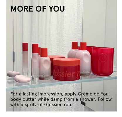 Glossier You Solid Perfume - Unisex Fragrance for Women & Men in Refillable Compact, Alcohol-Free Balm Melts Into Skin - Buildable Warm & Spicy Scent Pink Pepper, Iris, Ambrox - Travel-Friendly, 3g GlossierBuy Supplements Australia