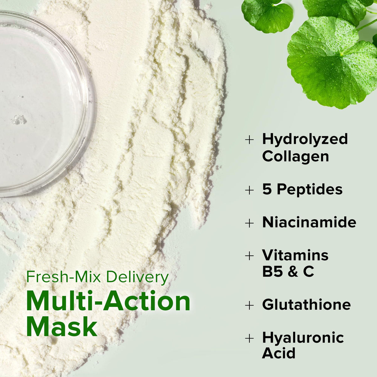 Ebanel Collagen Peptides Wash-Off Face Mask Set, 8 Pack Instant Skin Tightening and Lifting Masks, Brightening Face Mask with Niacinamide, Glutathione, Hyaluronic Acid, Vitamin C, Cica, B5, Albumen