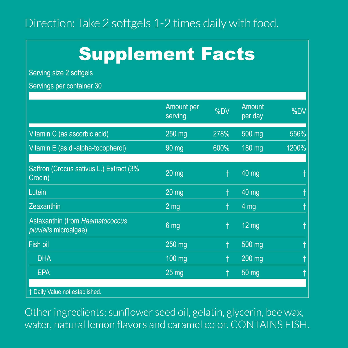 UpNourish AREDS 2 Eye Vitamins for Seniors - Lutein Eye Health Supplement for Adults - Computer Eye Strain Relief, Ocular Health and Dry Eye Support - Vision & Eye Supplements for Women and Men UpNourishBuy Supplements Australia