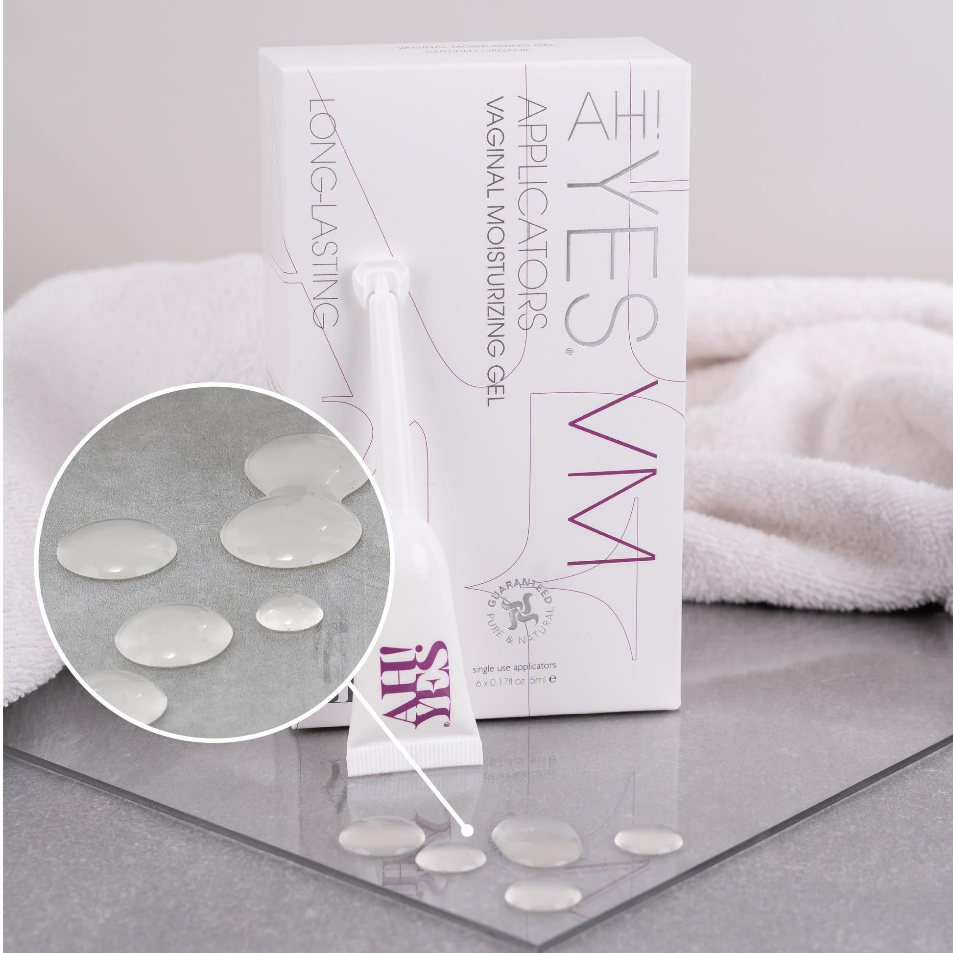 AH! YES® Long Lasting Vaginal Moisturizer for Vaginal Dryness, Water Based & Estrogen-Free, 6 Pre-Filled Applicators AH! YES buy supplements Au