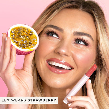tarte maracuja juicy lip balm gloss – Viral Nourishing Lip Butter Color with High-Shine Hydration, Skincare Infused with Vitamin E, Vegan & Cruelty-Free, full size, Rose tarteBuy Supplements Australia