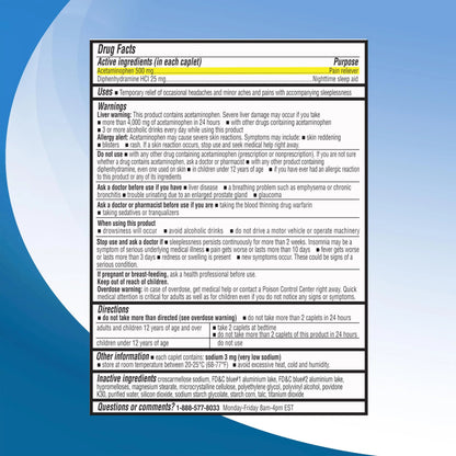 Right Remedies Extra Strength Pain Relief PM & Nighttime Sleep Aid Caplets,(300 count), Acetaminophen 500 mg & Diphenhydramine HCl 25 mg, Non-Habit Forming, Compare to Active ingredients of Tylenol PM RIGHT REMEDIESBuy Supplements Australia