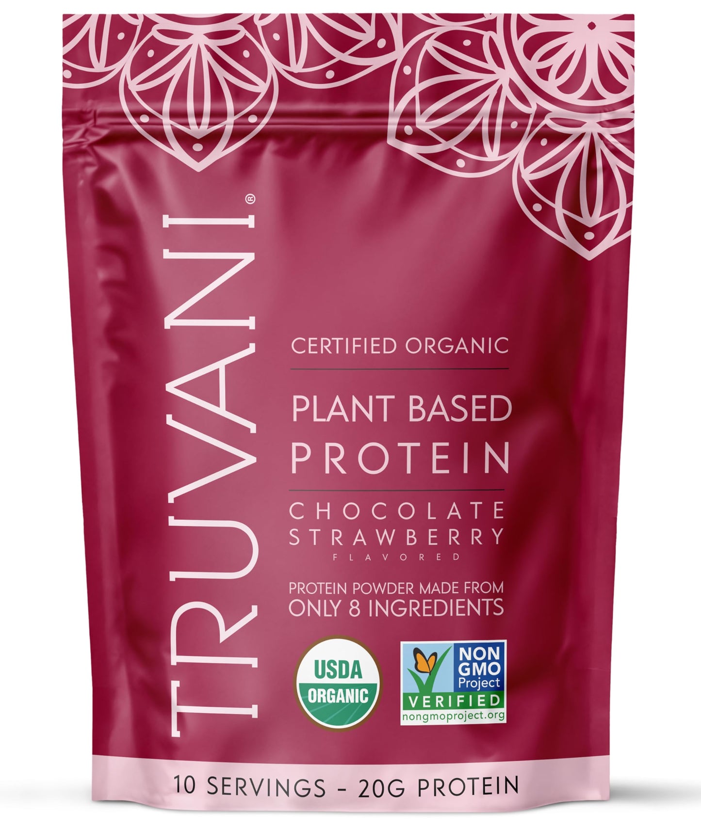 Truvani Organic Plant Based Protein Powder | Vanilla Chai | 10 Servings | Vegan | 20g Pea Protein | Keto | Gluten & Dairy Free | Low Carb | No Added Sugar