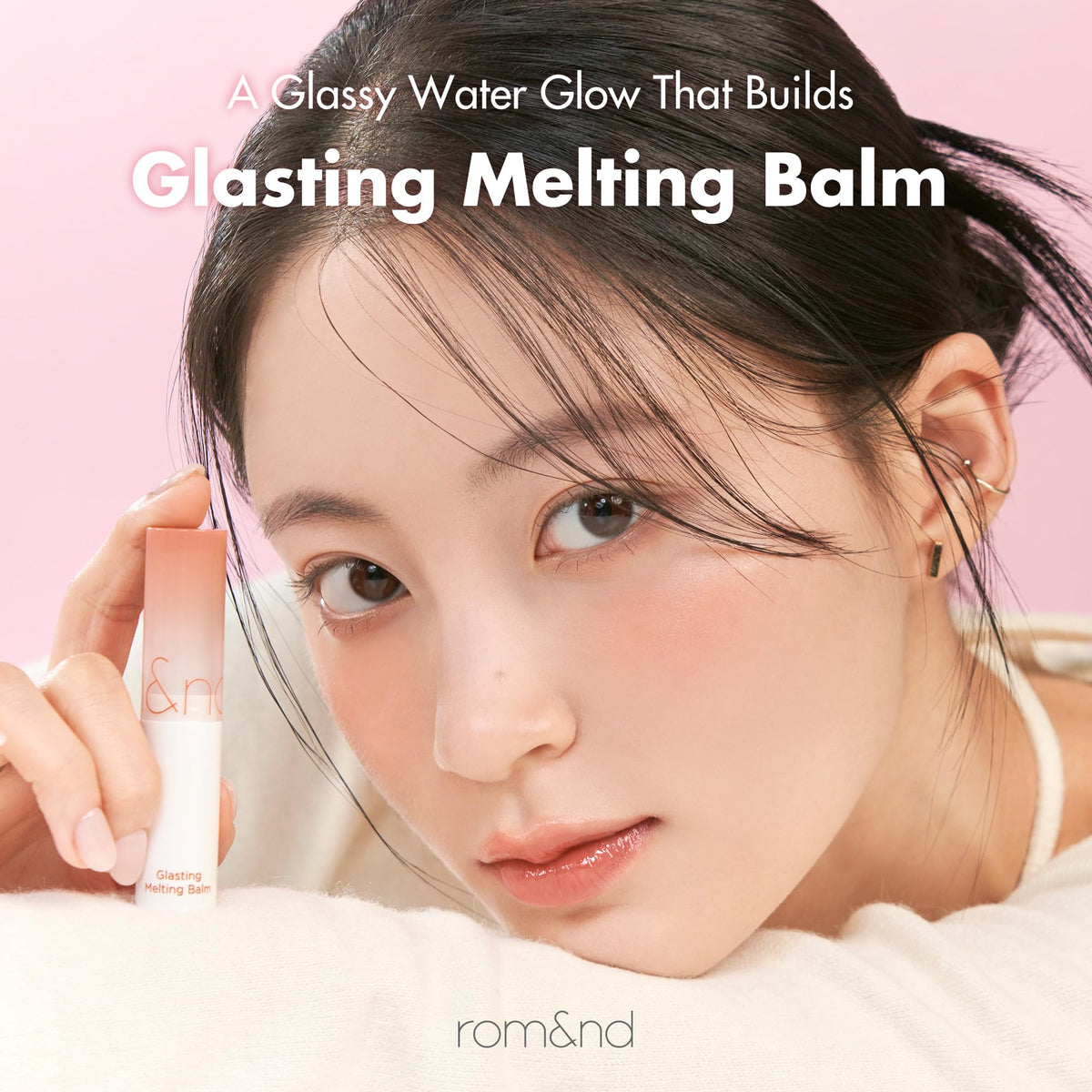 rom&nd GLASTING MELTING BALM #06 Kaya Fig - Vegan K-Beauty Tinted Lip Balm for Crystal Water-Gloss Shine, Deep Hydration & MLBB Rosy Nude Color | Non-Sticky, Long-Lasting Comfort for All Ages rom&ndBuy Supplements Australia